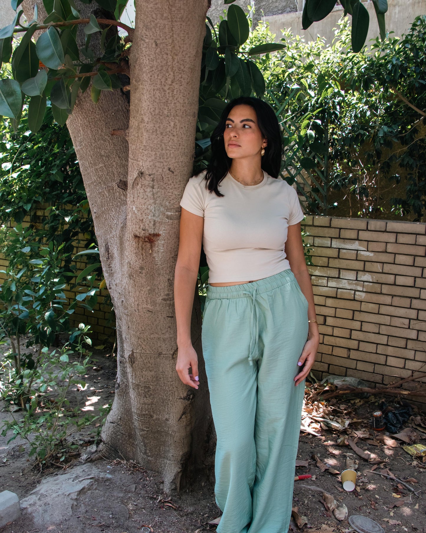 Mint Linen Pants