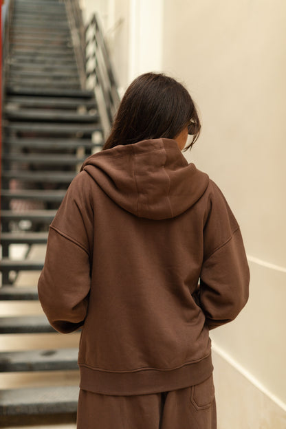 Brown Zip up