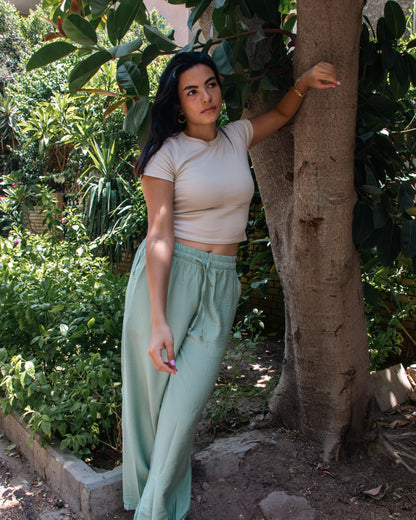 Mint Linen Pants