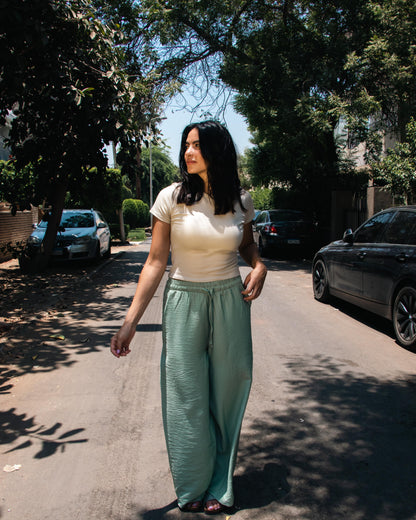 Mint Linen Pants