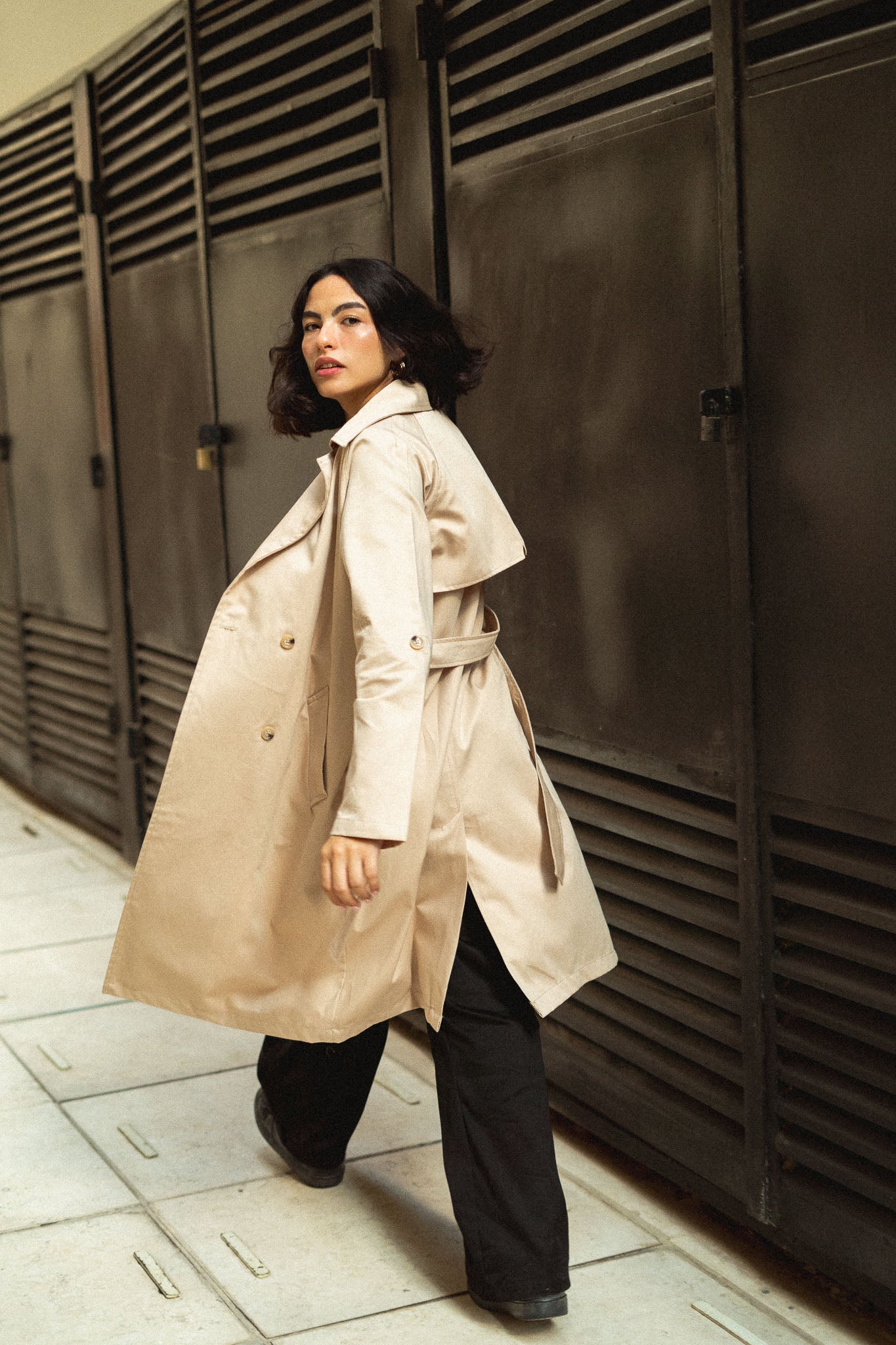 Beige Trench Coat