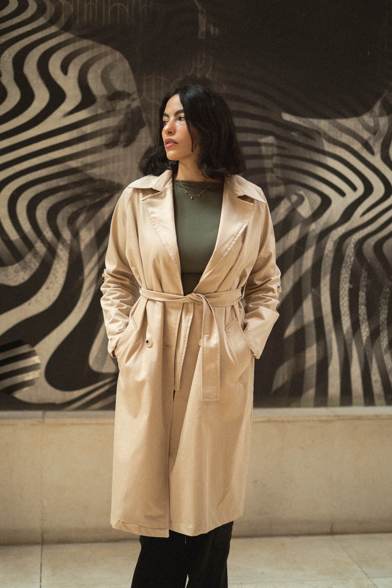 Beige Trench Coat